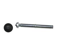 Burley Unisex Adult AXLE NUT AND DUST CAP FOR PUSH BUTTON WHEEL Axle Nut and Dust Cap - Silver/Black,.