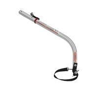 Burley Tow Bar Assembly with Receiver Safety Strap, Silver, Single Trailers (Solo, Minnow, Bee - 2021+)