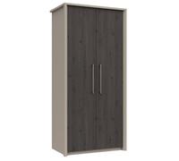 Burlington 2 Door Robe - Fired Earth And Anthracite Larch On Express Delivery And Ready Assembled
