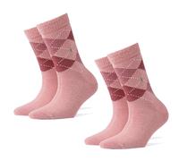 Burlington 2-Pack Women's Socks WHITBY - Ankle, Diamonds, 36-41 (2x 1 Pa...