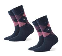 Burlington 2-Pack Women's Socks WHITBY - Ankle, Diamonds, 36-41 (2x 1 Pa...