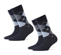 Burlington 2-Pack Women's Socks WHITBY - Ankle, Diamonds, 36-41 (2x 1 Pa...
