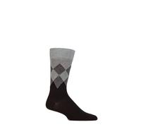 Burlington Argyle Socks Mens Hampstead Cotton Diamond Pattern Colourful - 1 Pair
