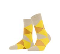 Burlington Women's Bonnie W Sso Cotton Patterned Socks 1 Pair, Beige Cream 4019, 3.5-7