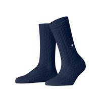 Burlington Cable Women Socks 36-41 Blue
