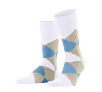 Burlington Men's Clyde M So Cotton Patterned Socks 1 Pair, White 2003, 6.5-11