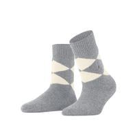 Burlington Cosy Argyle Women Slipper Socks 36-41 Grey