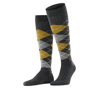 Burlington Edinburgh M Kh Men's Knee Socks Long Patterned Wool 1 Pair Grey Asphalt Melange 3182, 40-46, Grey asphalt melange 3182, 40-46