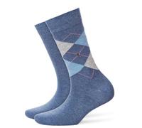 Burlington Everyday 2 Pack Argyle & Plain Cotton Blend Socks - Women's