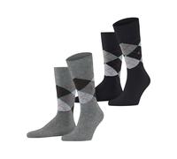 Burlington Everyday Argyle Men’s Socks 2-Pack - Classic Cotton Style