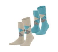 Burlington Everyday Argyle Men Socks 40-46 Beige