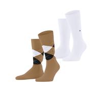 Burlington Everyday Argyle Mix 2-Pack Men Socks 40-46 Brown