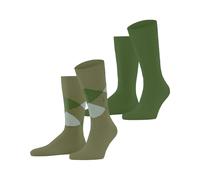 Burlington Everyday Argyle Mix 2-Pack Men Socks 40-46 Green