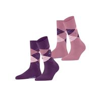Burlington Everyday Argyle Women Socks 36-41 Purple