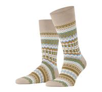 Burlington Fair Isle Men Socks 40-46 Brown