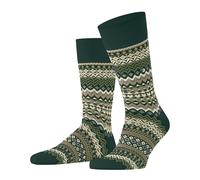 Burlington Fair Isle Men Socks 40-46 Green