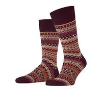 Burlington Fair Isle Men Socks 40-46 Red