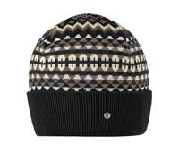 Burlington Fair Isle Unisex Beanie ONESIZE Black