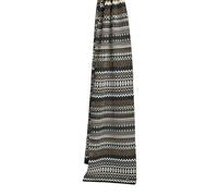 Burlington Fair Isle Unisex Scarf ONESIZE Black