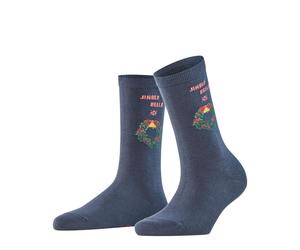 Burlington Jingle Bells Women Socks 36-41 Blue