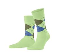 Burlington Manchester Socks Checkered Light 7434 Green size 40-46