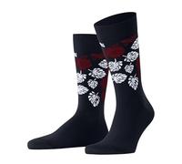 Burlington Men's Aloha Breeze M So Cotton Patterned 1 Pair Socks, Blue Marine 6120, 6.5-11