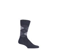 Burlington Mens Argyle Patterned Socks Preston Extra Soft Feeling- 1 Pair 6.5-11