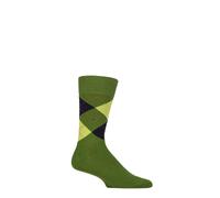Burlington Men's Argyle Socks King Diamond Patterned Cotton Many Colours- 1 Pair