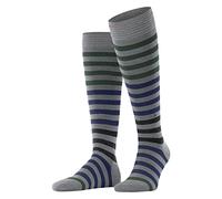 Burlington Men's Blackpool M KH Cotton Long Patterned 1 Pair Knee-High Socks, Grey (Marengo 3391) new - eco-friendly, 6.5-11