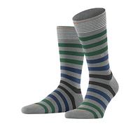 Burlington Men's Blackpool M So Cotton Patterned 1 Pair Socks, Grey Marengo 3391 6.5-11