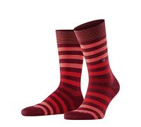 Burlington Men's Blackpool Socks Cotton Black Grey More Colours Thin Light Colourful Mid-Calf Length Stripe Pattern For Summer Or Winter Work Or Casual Looks One Size Fits All Gift Idea 1 Pair