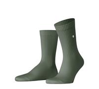 Burlington Men's Bond Street M So Cotton Plain 1 Pair Socks, Green Sage 7068 6.5-11