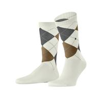 Men's Argyle Sports Socks 1 Pair 'Court' Ribbed Pattern Cotton Burlington 6.5-11