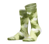 Burlington Men's Cloudscape M So Cotton Patterned 1 Pair Socks, Green Matrix 7316, 6.5-11