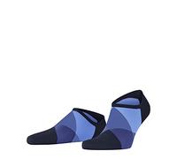 Burlington Men's Clyde M Sn Cotton Low-Cut Patterned 1 Pair Trainer Socks, Blue Marine 6122, 6.5-11