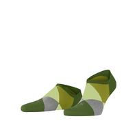 Burlington Men's Clyde M Sn Cotton Low-Cut Patterned 1 Pair Trainer Socks, Green Palm Tree 7613 6.5-11