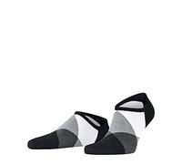 Burlington Men's Clyde M Sn Cotton Low-Cut Patterned 1 Pair Trainer Socks, Black 3002, 6.5-11