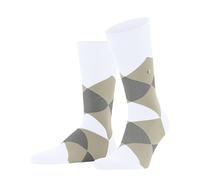 Burlington Men's Clyde M So Cotton Patterned 1 Pair Socks, White 2002, 11-14