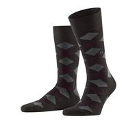 Burlington Men's Danny M So Cotton Patterned 1 Pair Socks, Brown Dark 5233 6.5-11