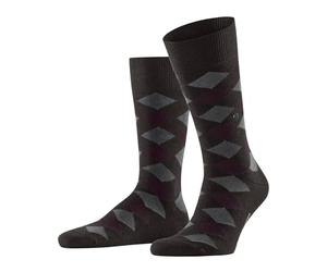 Burlington Men's Danny M So Cotton Patterned 1 Pair Socks, Brown Dark 5233, 6.5-11