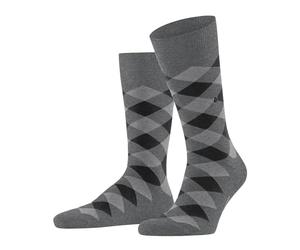 Burlington Men's Danny M So Cotton Patterned 1 Pair Socks, Grey Light Melange 3390, 6.5-11
