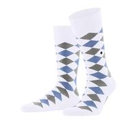Burlington Men's Danny M So Cotton Patterned Socks 1 Pair, White 2002, 6.5-11