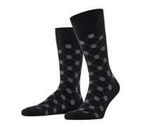 Burlington Men's Daybreaker M So Cotton Patterned 1 Pair Socks, Black 3000, 6.5-11