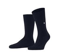 Burlington Men's Dover M So Wool Plain 1 Pair Socks, Blue Marine 6120, 6.5-11