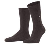 Burlington Men's Dover M So Wool Plain 1 Pair Socks, Brown Melange 5166, 6.5-11