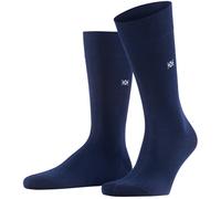 Burlington Men's Dublin M So Cotton Plain 1 Pair Socks, Blue Marine 6120, 6.5-11