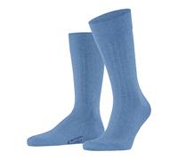Burlington Men's Duke Street M So Cotton Plain Socks 1 pair, Blue Cornflower 6554, 6.5-11