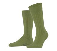 Burlington Men's Duke Street M So Cotton Plain Socks 1 pair, Green Kiwi 7516, 6.5-11