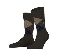 Burlington Men's Dundee M So Wool Viscose Patterned 1 Pair Socks, Brown Buckeye Melange 5046, 6.5-11
