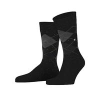 Burlington Men's Dundee M So Wool Viscose Patterned 1 Pair Socks, Grey Anthracite Melange 3080, 6.5-11